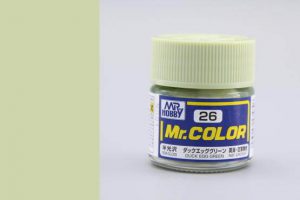 สีกันเซ่ สูตรแลกเกอร์ Mr Color C026 duck egg green