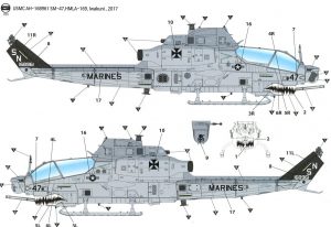 โมเดลเฮลิคอปเตอร์ Academy AC12127 USMC AH-1Z