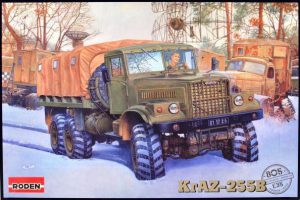 โมเดลรถบรรทุก Roden RO805 KrAZ-255B Soviet Military Truck 1/35