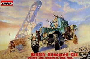 โมเดลรถบรรทุก Roden RO802 British RR Armoured Car 1920 Pattern MkI modified W/Sand