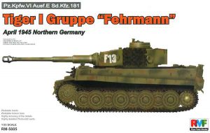 รถถัง RFM Tiger I Gruppe Fehrmann April 1945 Northern 1/35