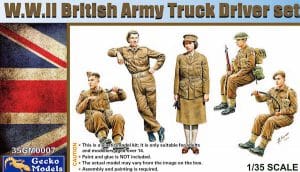 ฟิกเกอร์ Gecko 35GM0007 WW II British Army Truck Driver Set 1/35